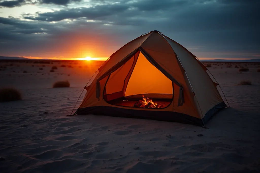 Camping With A Tent