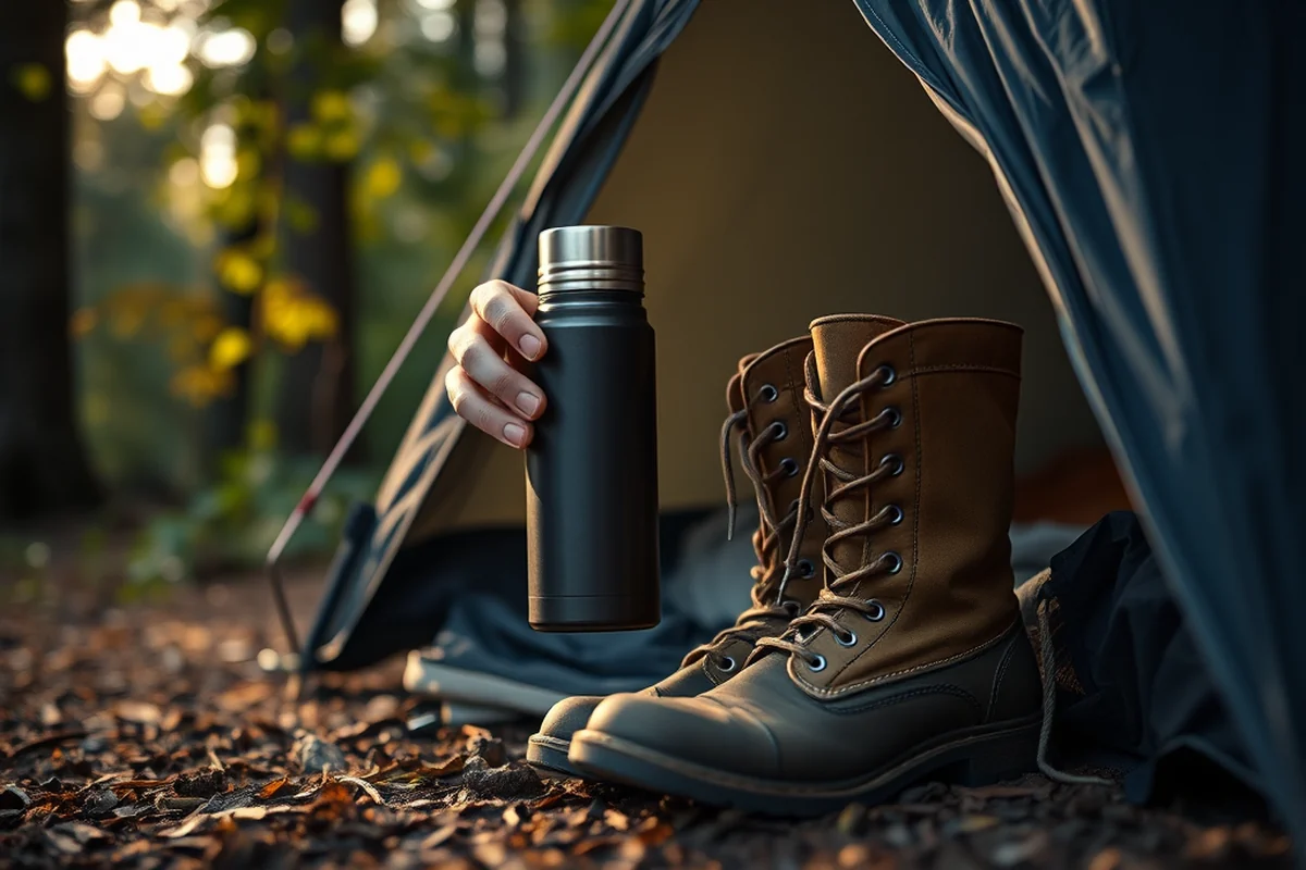 camping with a tent — Camping With A Tent (step by step)