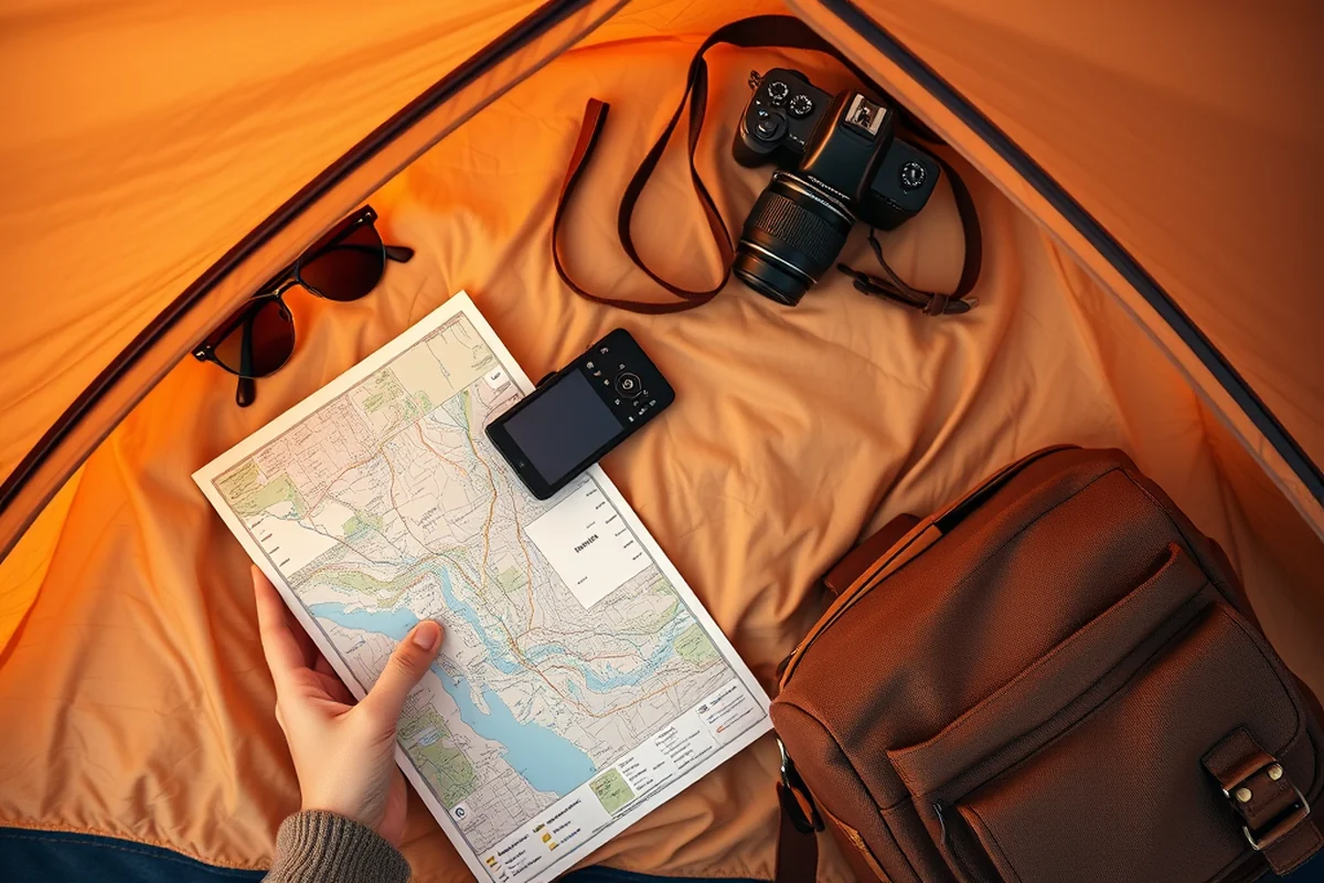 camping in a tent clipart — Camping In A Tent Clipart (the finished result)