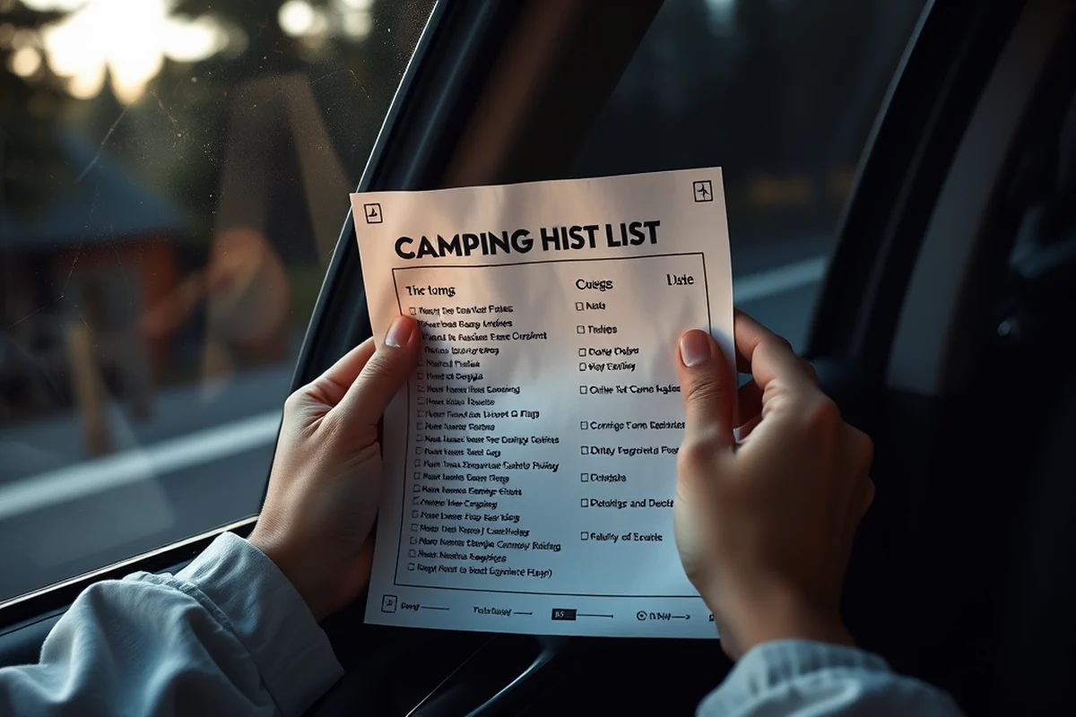 camping list checklist β Camping List Checklist (step by step)